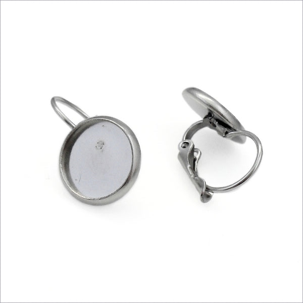 Cabochon earring settings outlet