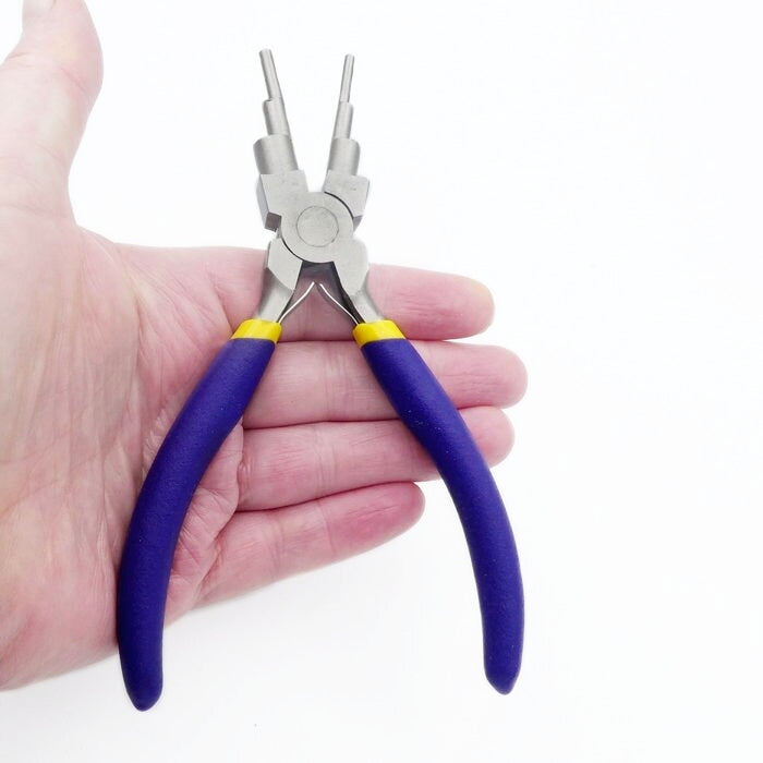 1 Pair Blue 6-Step Bail Making Pliers