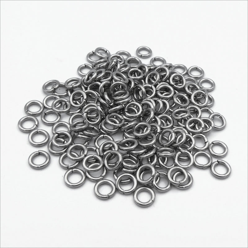 500 Machine Cut Stainless Steel 6mm x 1.2mm Jump Rings