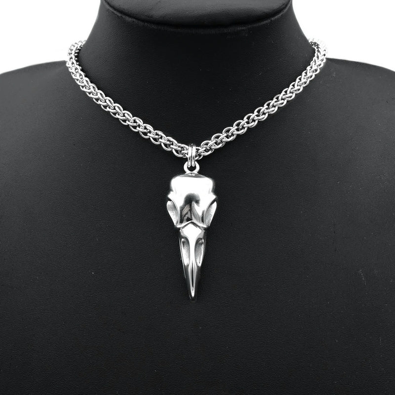 Reserved - Raven Skull Necklace