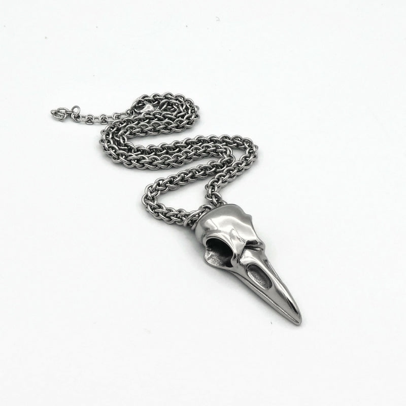 Reserved - Raven Skull Necklace