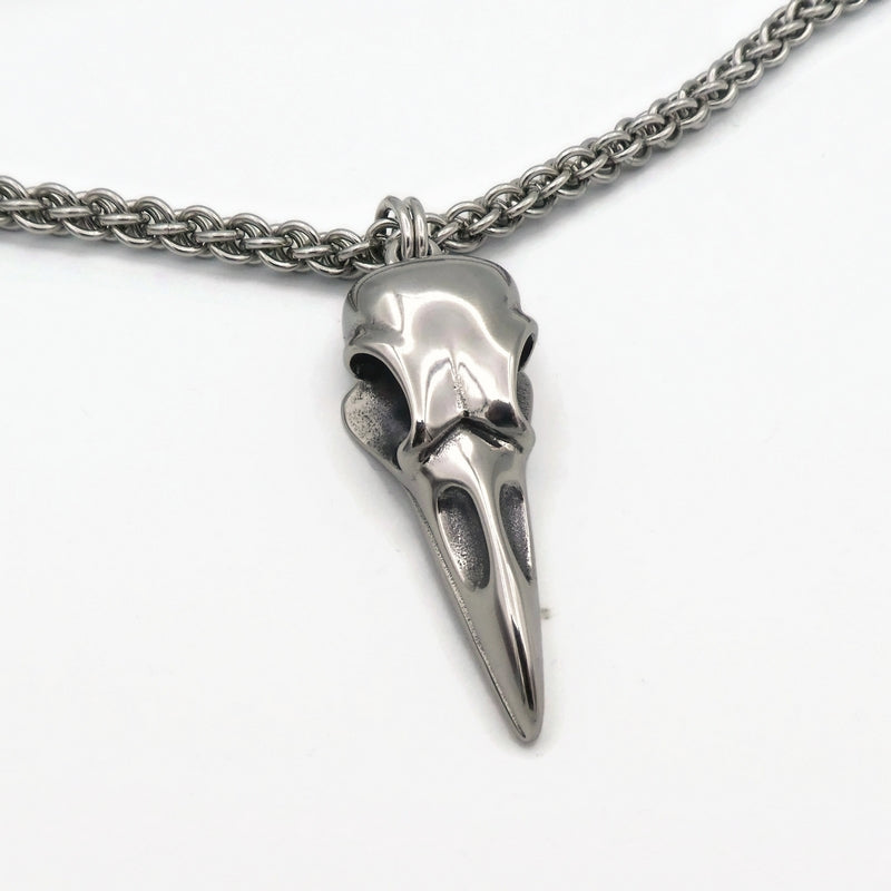 Reserved - Raven Skull Necklace