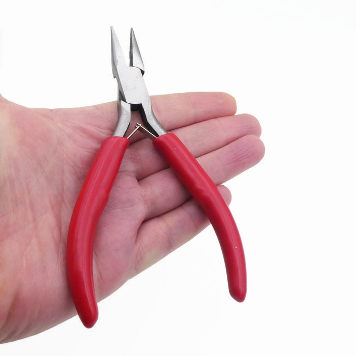 1 Pair 12.5cm Carbon Steel Chain Nose Pliers