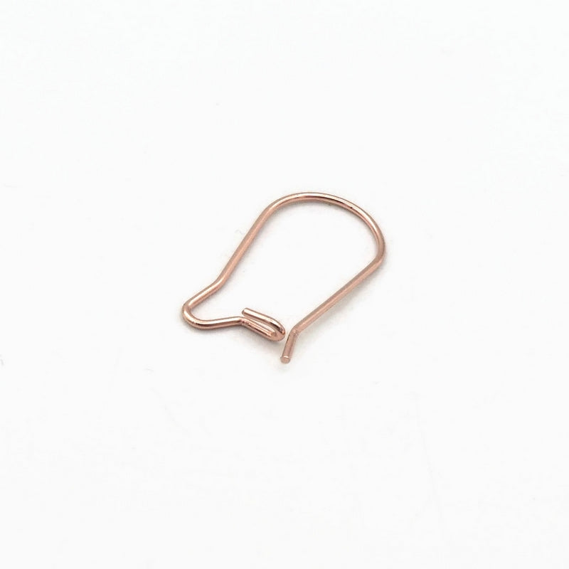 5 Pairs Rose Gold Tone Stainless Steel 20mm Kidney Hooks