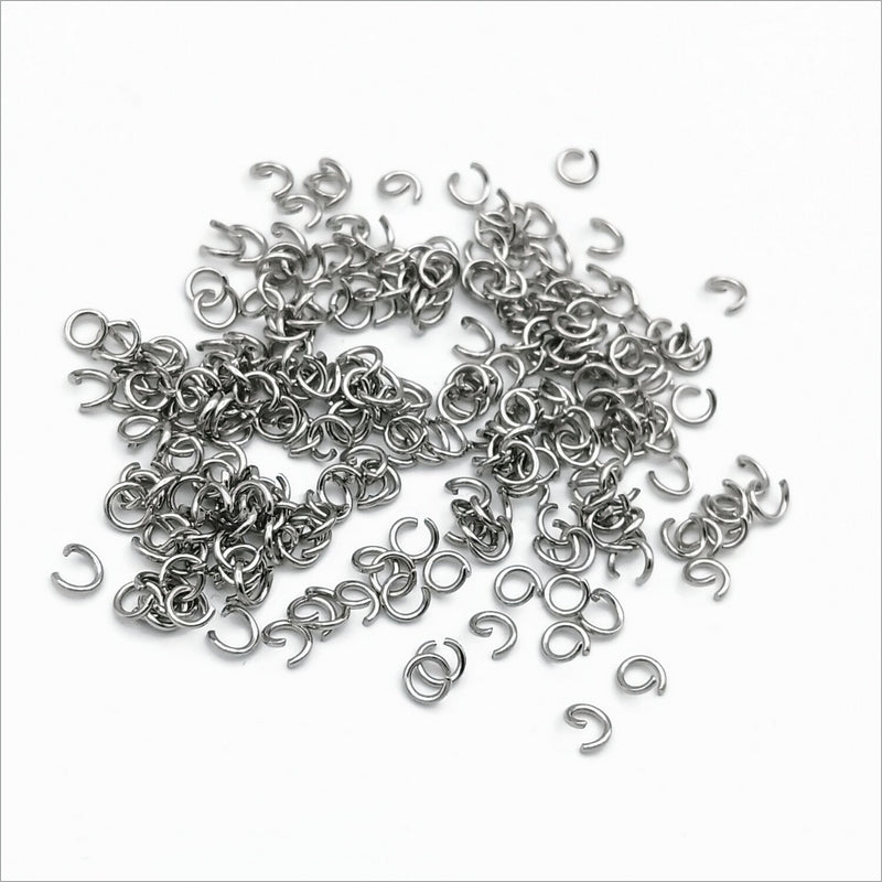 2000 Stainless Steel 3.5mm x 0.6mm Jump Rings (Limited)