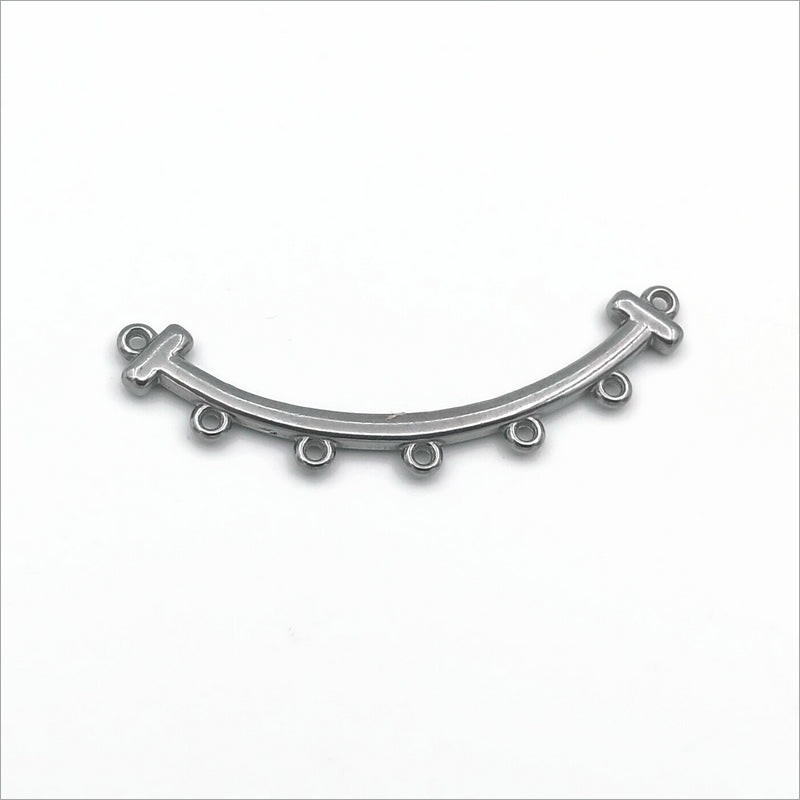 3 Stainless Steel 5-Loop Curved Connector Bar