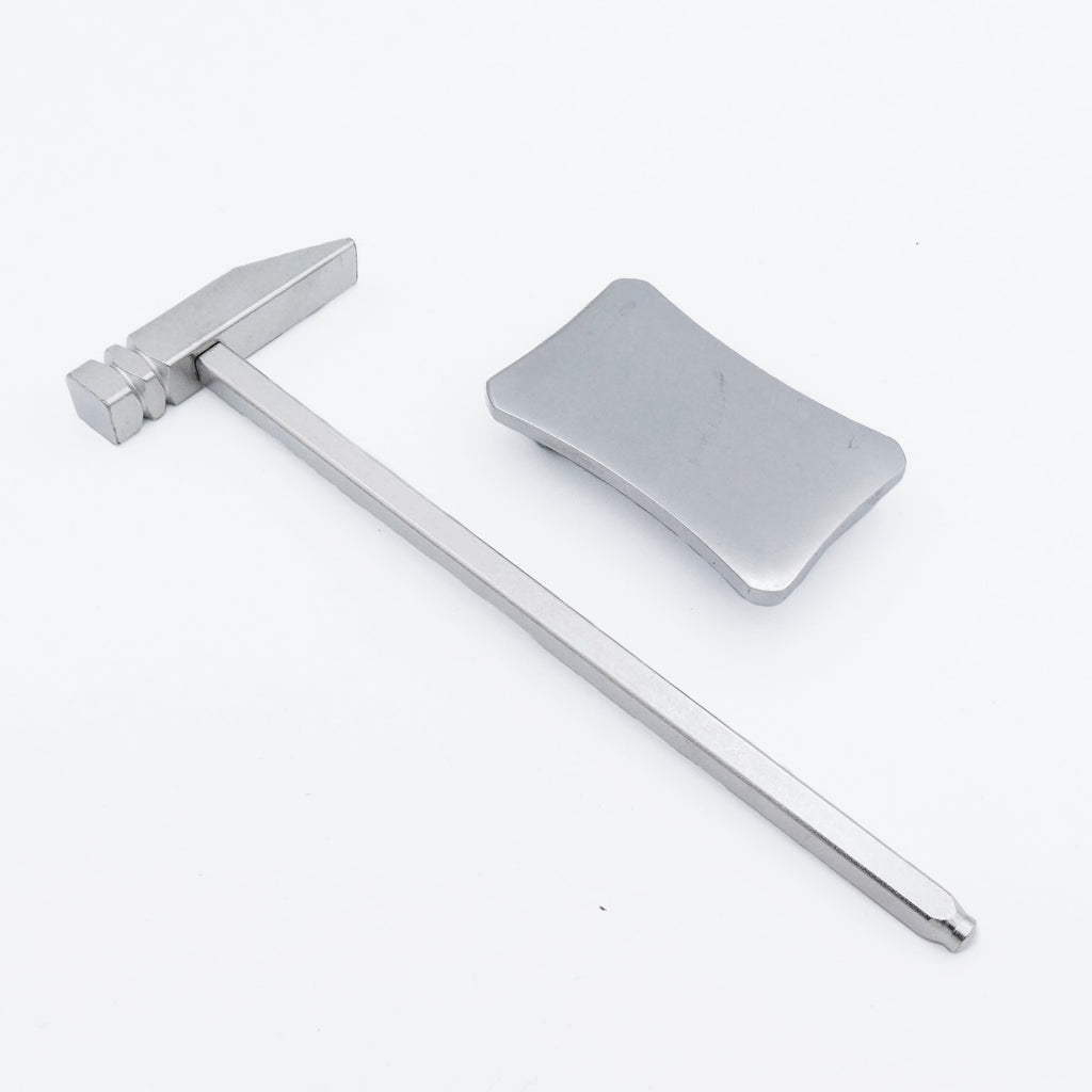 Mini Stainless Steel Hammer & Anvil Bench Block Set