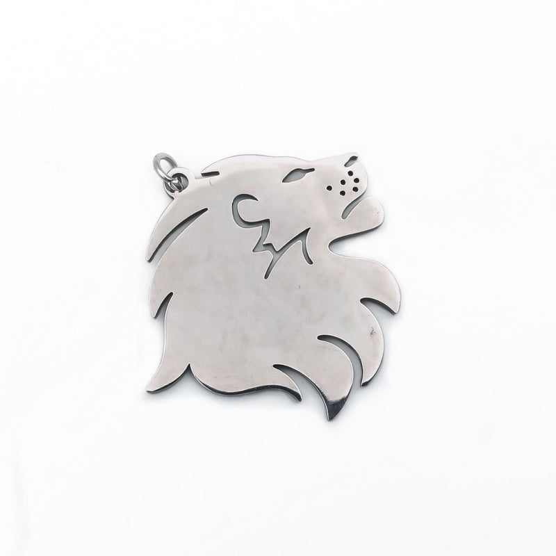 3 Stainless Steel Lion Pendants