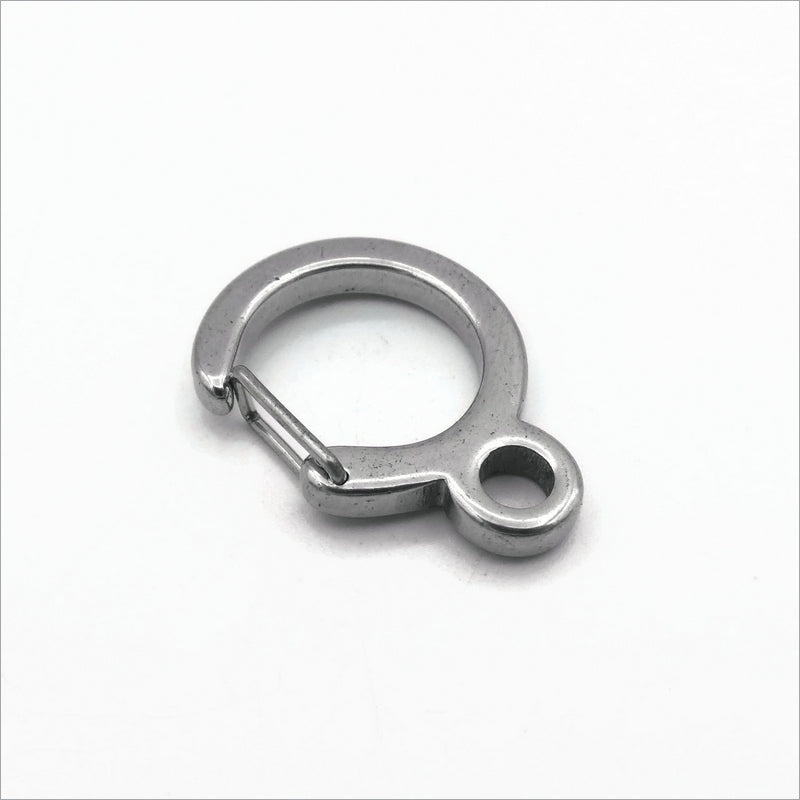 3 Stainless Steel Round C Clip Clasps