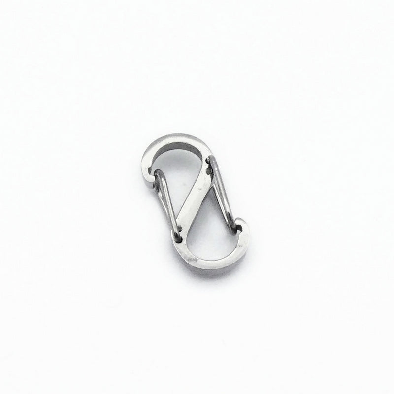 3 Tiny Stainless Steel S-Shape Double Gate Snap Clasps