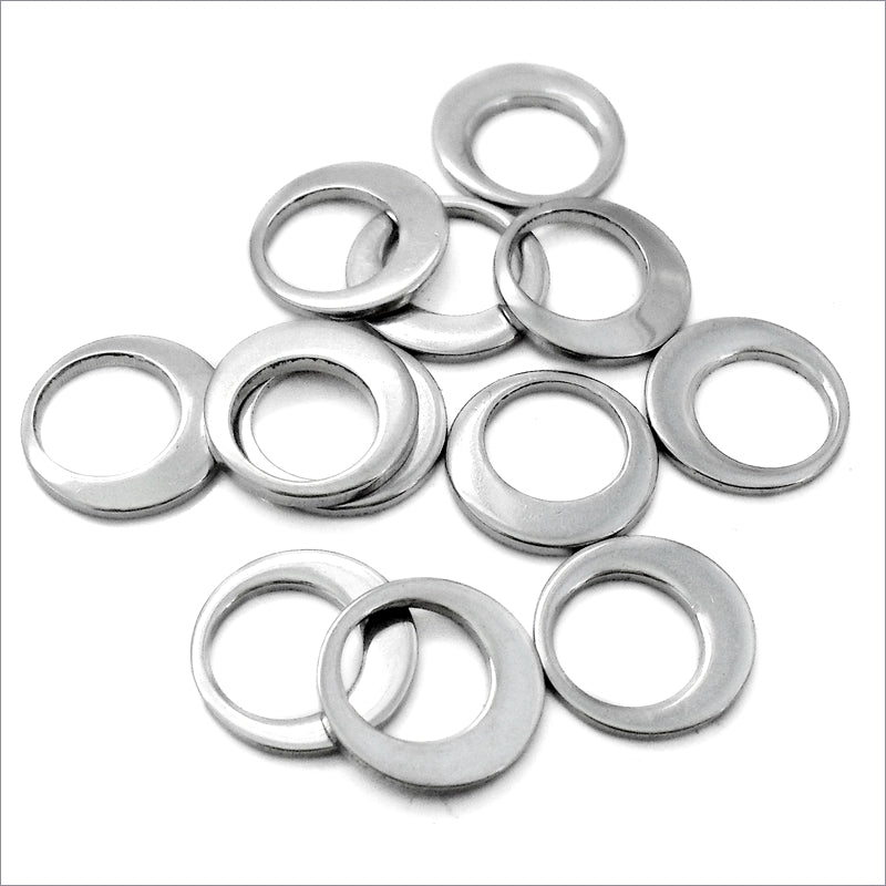20 Small 10mm Stainless Steel Off-Set Washer