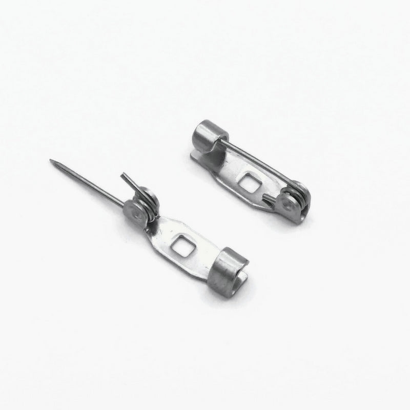 20 Stainless Steel 14mm Brooch Pin Backings