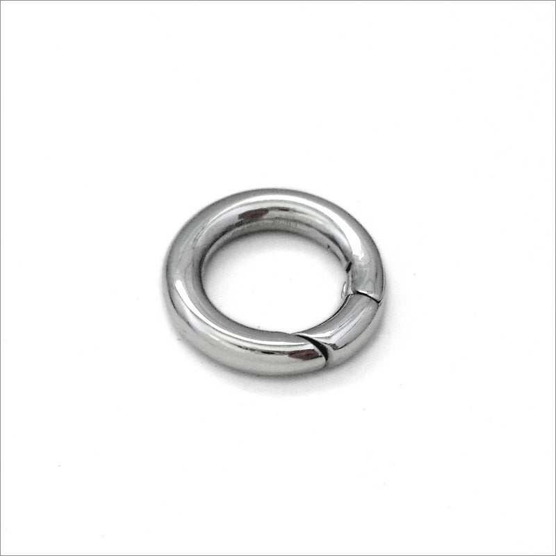 1 Stainless Steel 15mm Round Donut Clasp