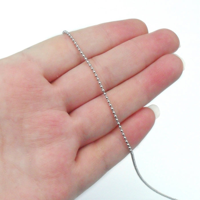 5m Stainless Steel 1.5mm Ball Chain