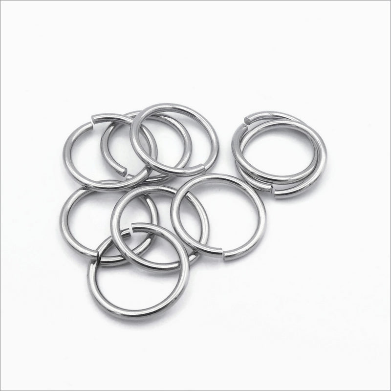 50 Stainless Steel 20mm x 2mm Jump Rings