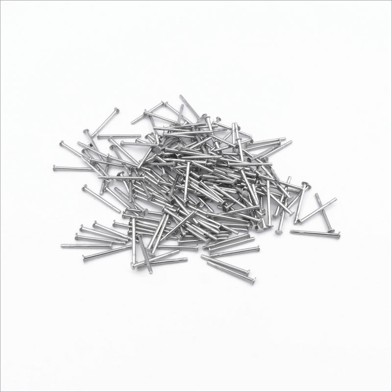 200 Stainless Steel 0.7mm Earring Stud Posts