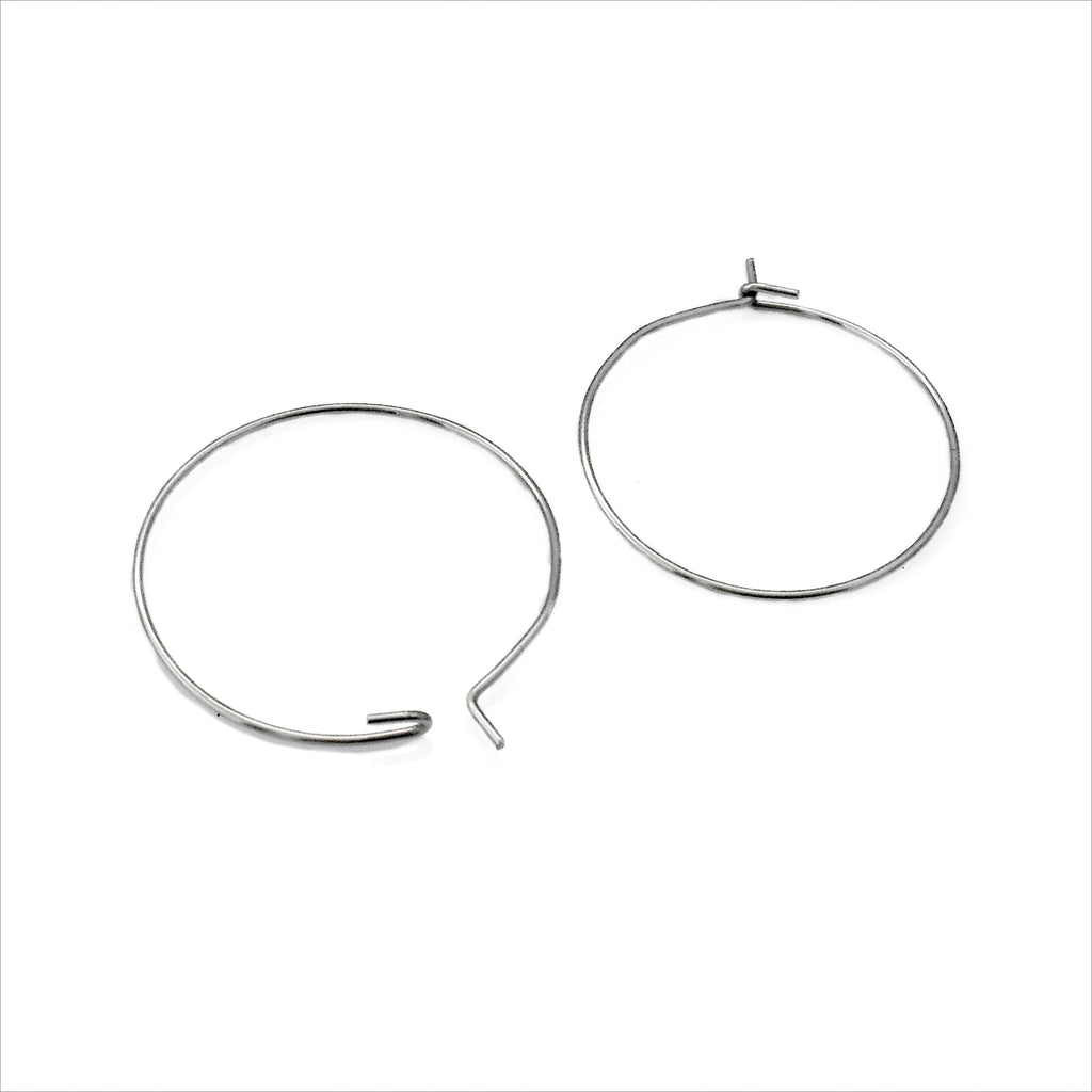 Stainless Steel 25mm Round Hoops