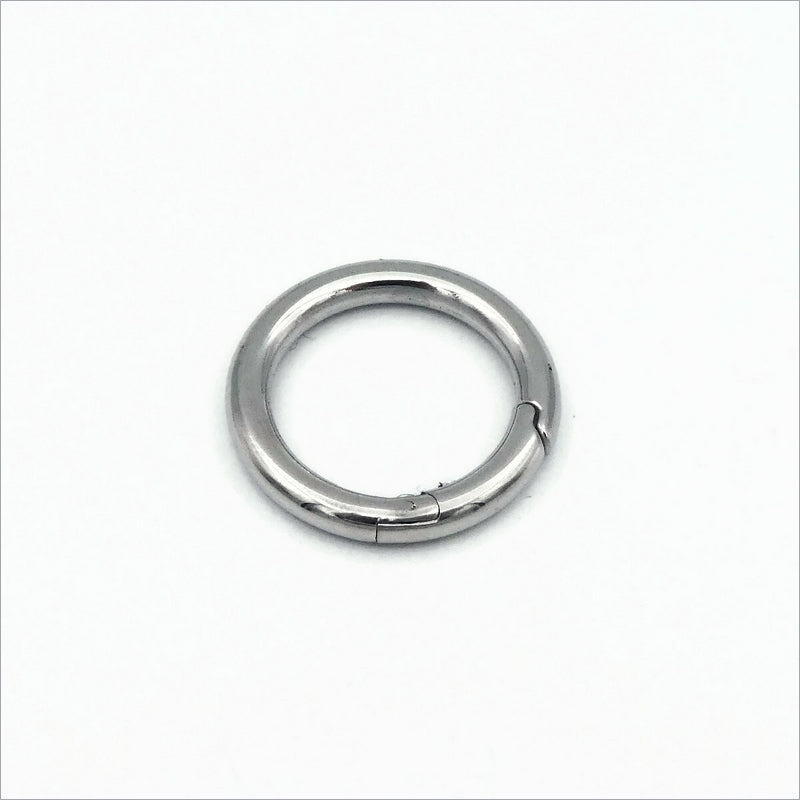 1 Stainless Steel 28mm Round Donut Clasp