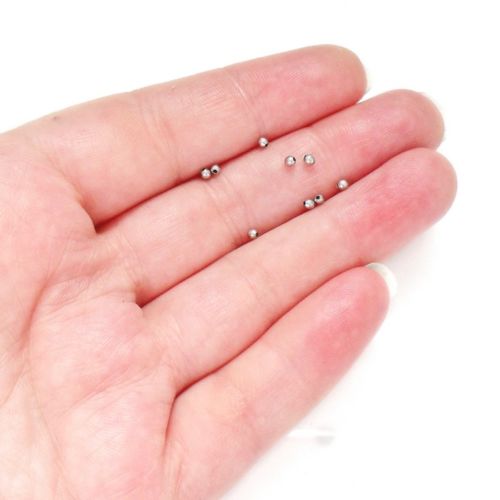 500 Tiny Stainless Steel 2mm Round Spacer Beads