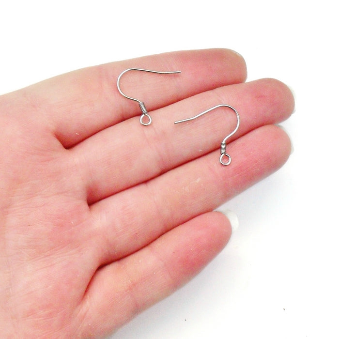 25 Pairs Stainless Steel French Hook Earwires