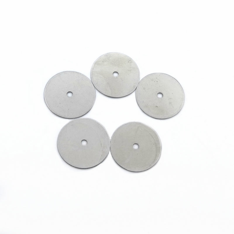 200 Stainless Steel 10mm Thin Flat Round Disc Beads