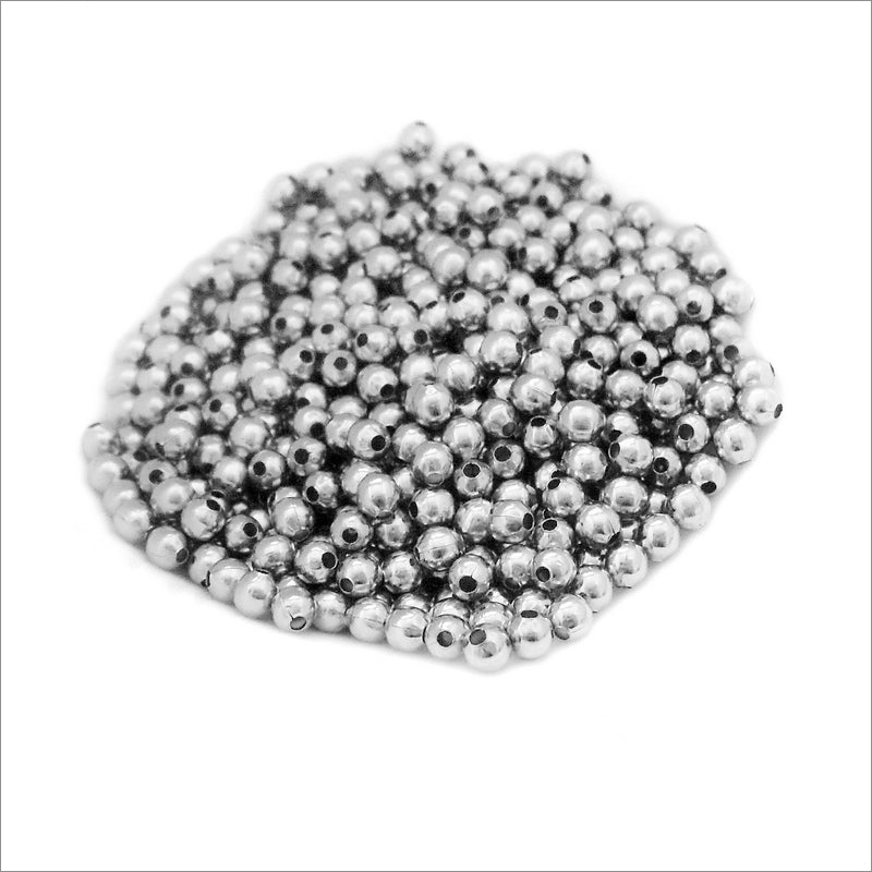 Stainless Steel 3mm Round Spacer Beads