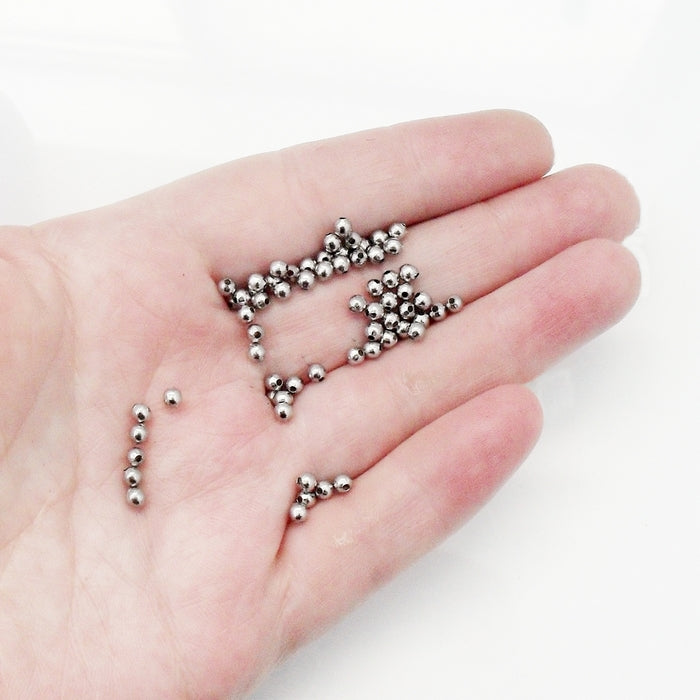 Stainless Steel 3mm Round Spacer Beads