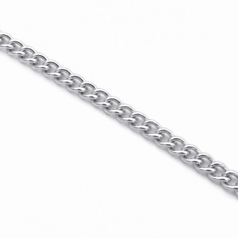 5m Stainless Steel 3mm x 2mm Soldered Curb Chain