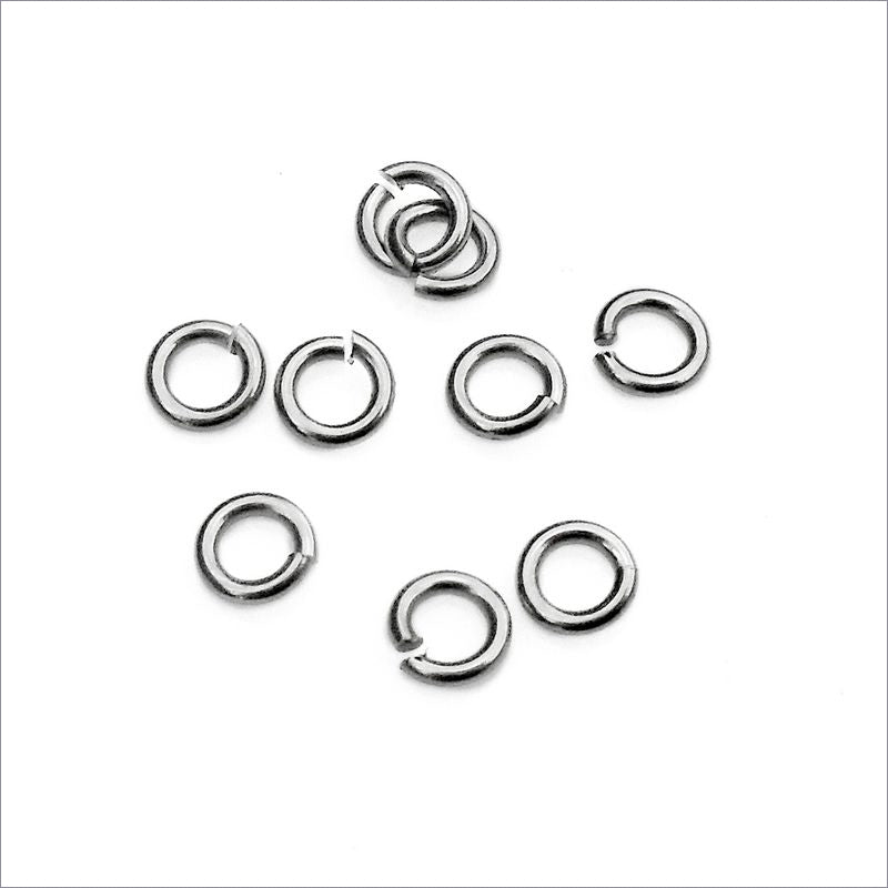 250 Stainless Steel 4mm x 0.8mm Jump Rings