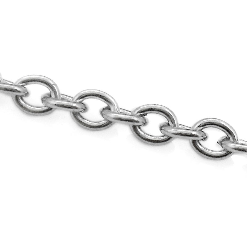5m Stainless Steel Open Link Cable Chain 5mm x 4mm x 1mm – The Craft ...