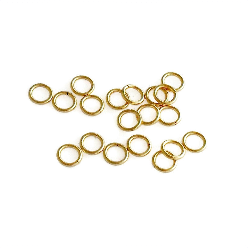 200 Gold Tone Stainless Steel 5mm x 0.8mm Jump Rings
