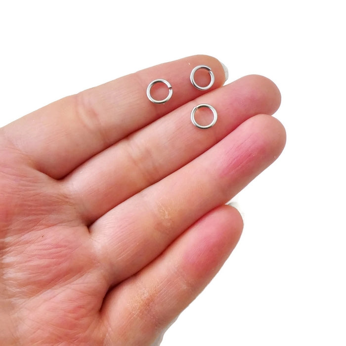 Stainless Steel 8mm x 1.5mm Jump Rings