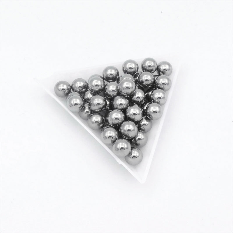25 Undrilled Stainless Steel Round 8mm Beads