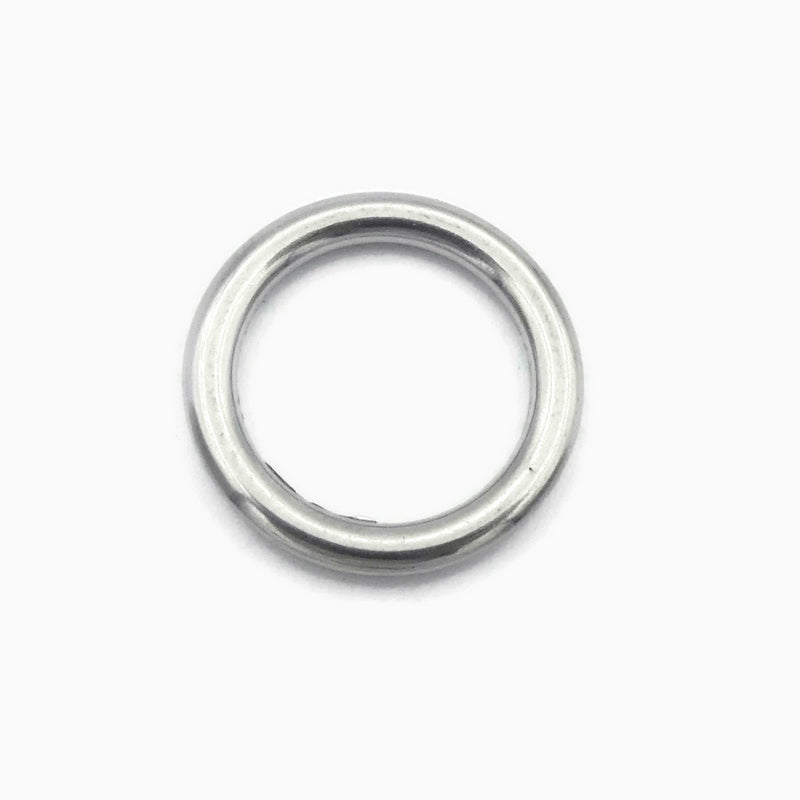 3 Solid Stainless Steel 19mm Closed Jump Rings