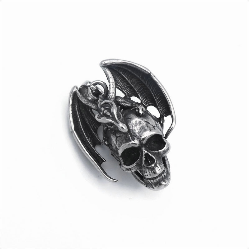 Stainless Steel Dragon Skull Pendant – The Craft Armoury