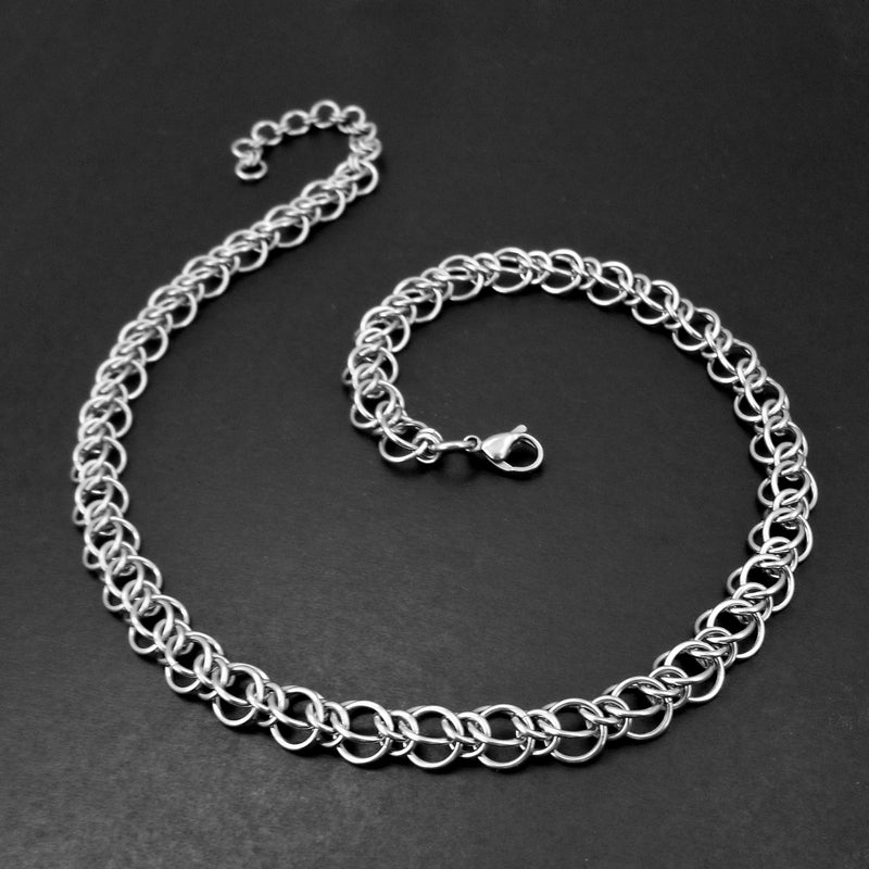 Elegant Stainless Steel Collar Chain Necklace