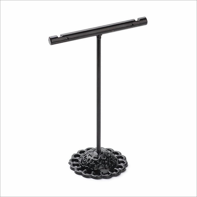 Set of 3 Black Iron T-Bar Earring Display Stands