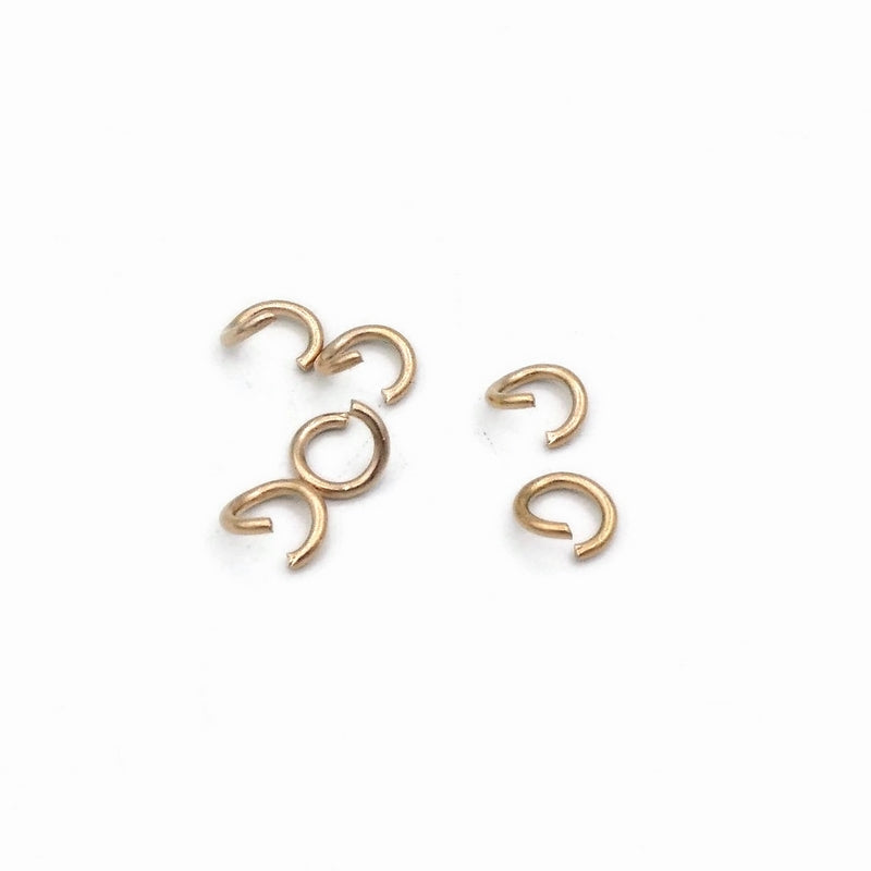 Seconds - 100 Bronze Tone Stainless Steel 6mm x 1mm Jump Rings