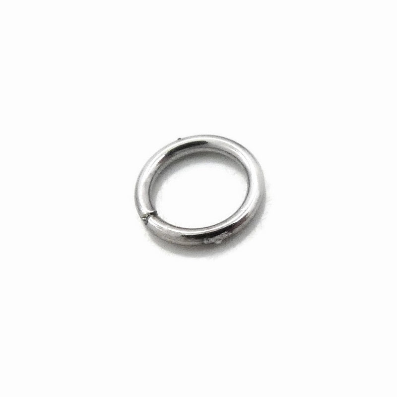 50 Stainless Steel Soldered Closed Jump Rings 7mm x 1mm