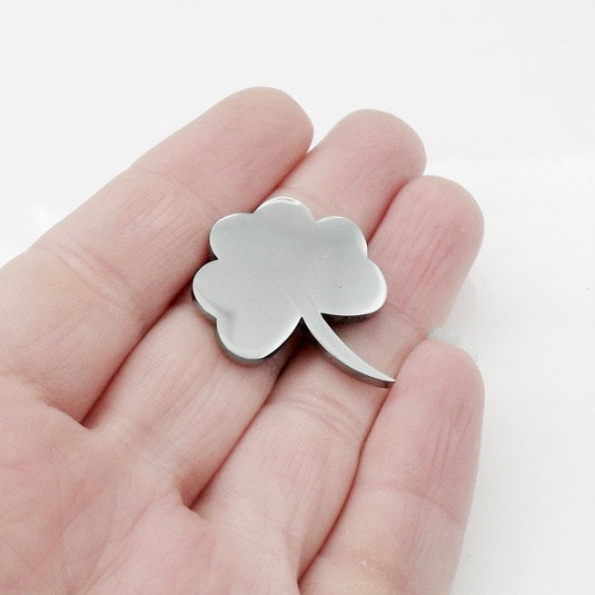 Stainless Steel Solid Speech Bubble Cloud Blank Tag Pendant