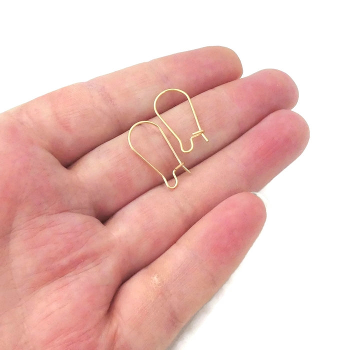50pcs 18 25 38 mm Oval Metal Tone Ear Wire Earring hooks Findings Kidney  Closable Earring Ear Wires DIY Jewelry Making Supplies