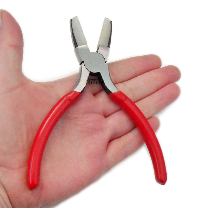 1 Pair Flat Nose Nylon Jaw Pliers with Spare Tips