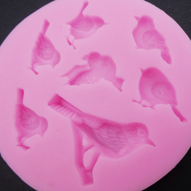 1 Small Silicone Bird Mould - Various Designs