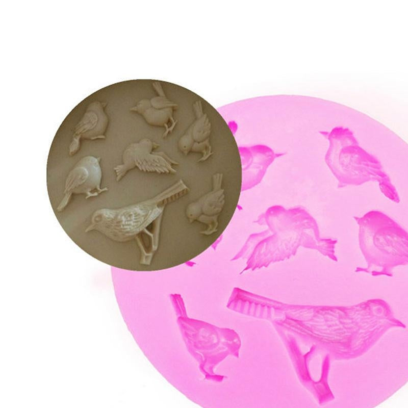 1 Small Silicone Bird Mould - Various Designs