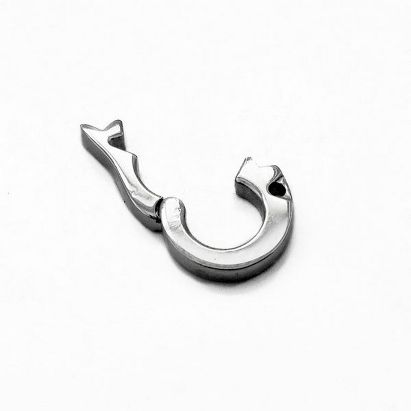 1 Small Stainless Steel 8mm Round Donut Clip