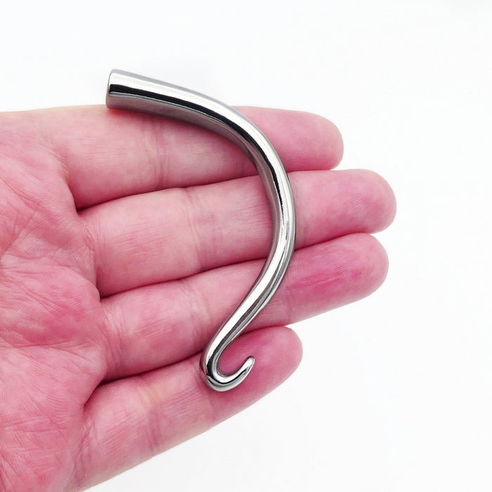 1 Stainless Steel Half Cuff Bangle Blank with Hook