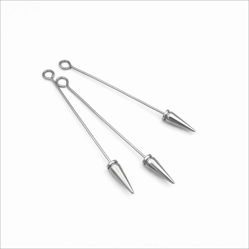 Specialty 316L Stainless Steel Eye Pins with Removable Spike Tip
