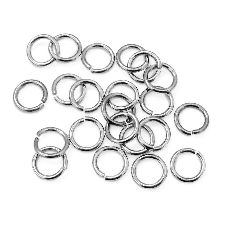 Stainless Steel 10mm x 1.5mm Flush Cut Jump Rings