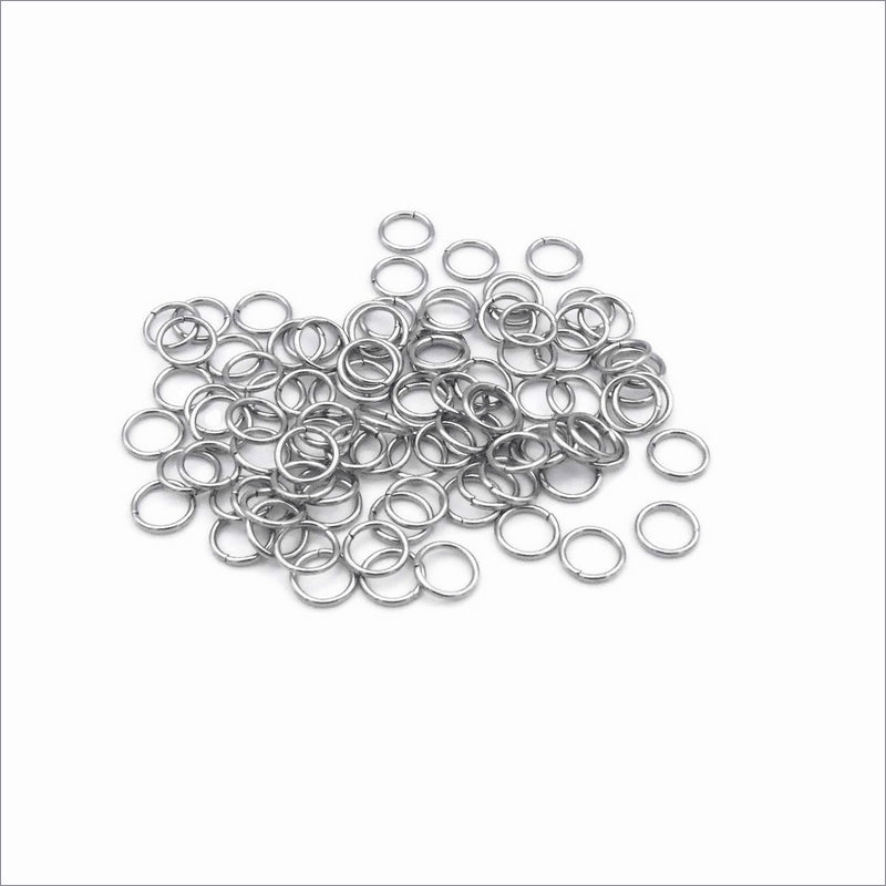 1000 Stainless Steel 4mm x 0.5mm Jump Rings