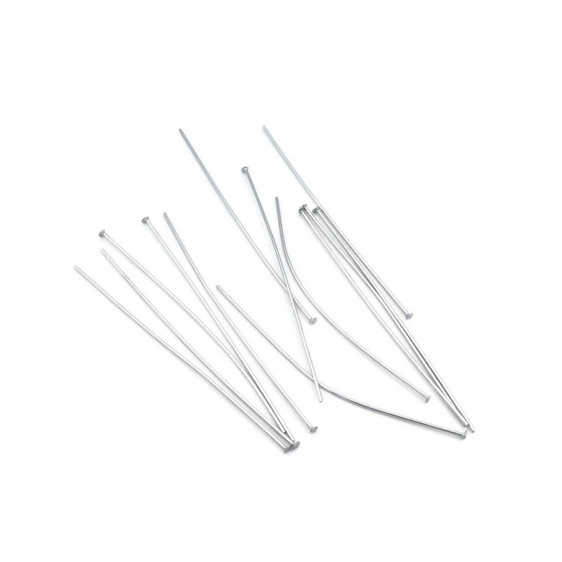 200 Unsorted Stainless Steel 50mm x 0.6mm Head Pins